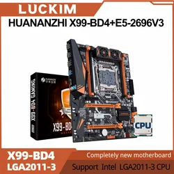 HUANANZHI X99-BD4+E5-2696V3 Support Intel LGA2011-3 CPU 4 x DDR4 memory slot Max support 128GB