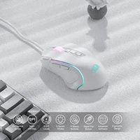 Redragon M612 Predator RGB Gaming Mouse 8000 DPI Wired Optical with 11 Programmable Buttons, White 3
