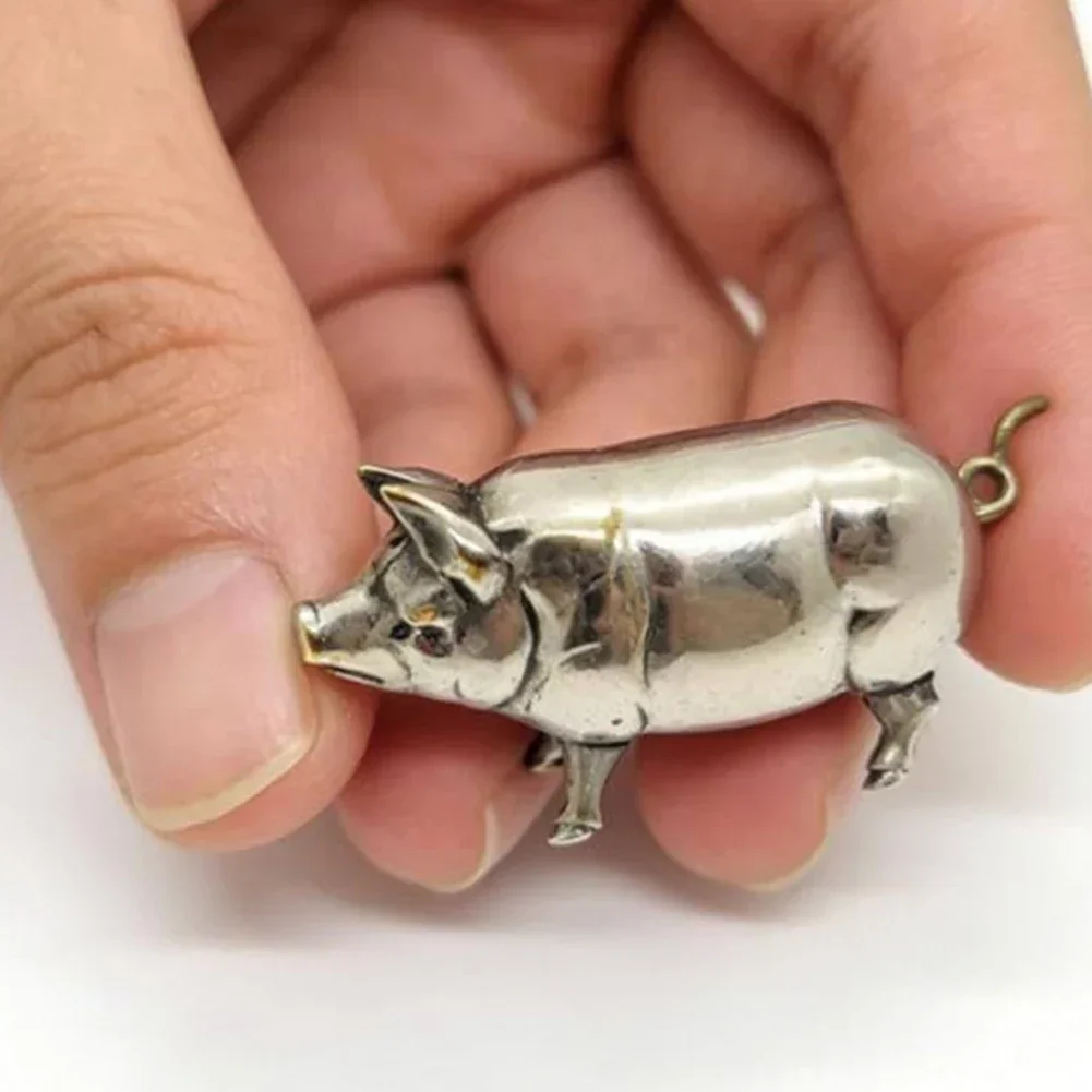 Retro Pig Mini=Tape Measure Decorative Nickel-Plated Sewing Tool For Crafters Quilters Tailors Collectible Gifts