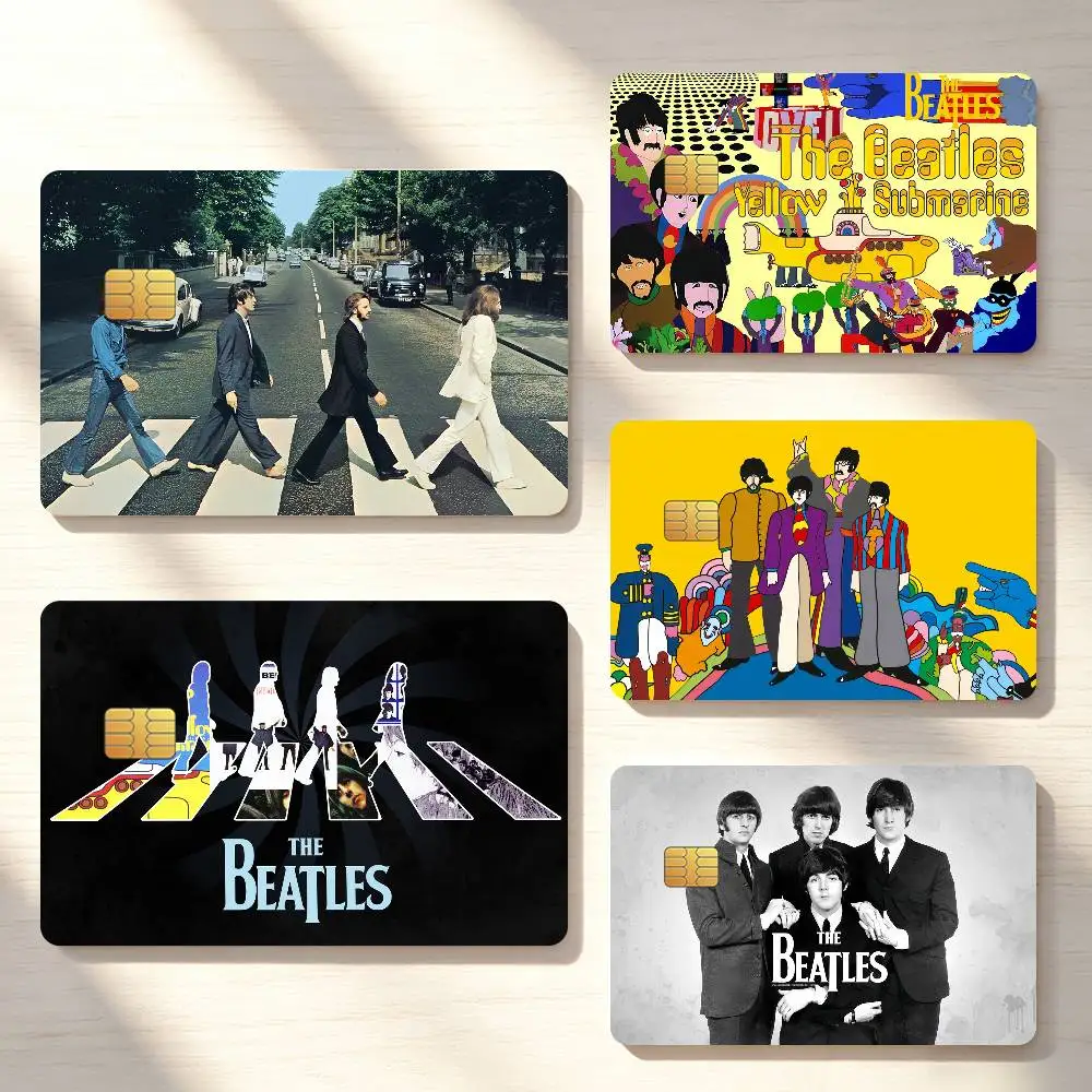 Rock Band The-B-Beatles-S Music Credit Card Skin Stickers For Bank Bus Metro Cards Waterproof Anti-Scratch Gift 4PCS