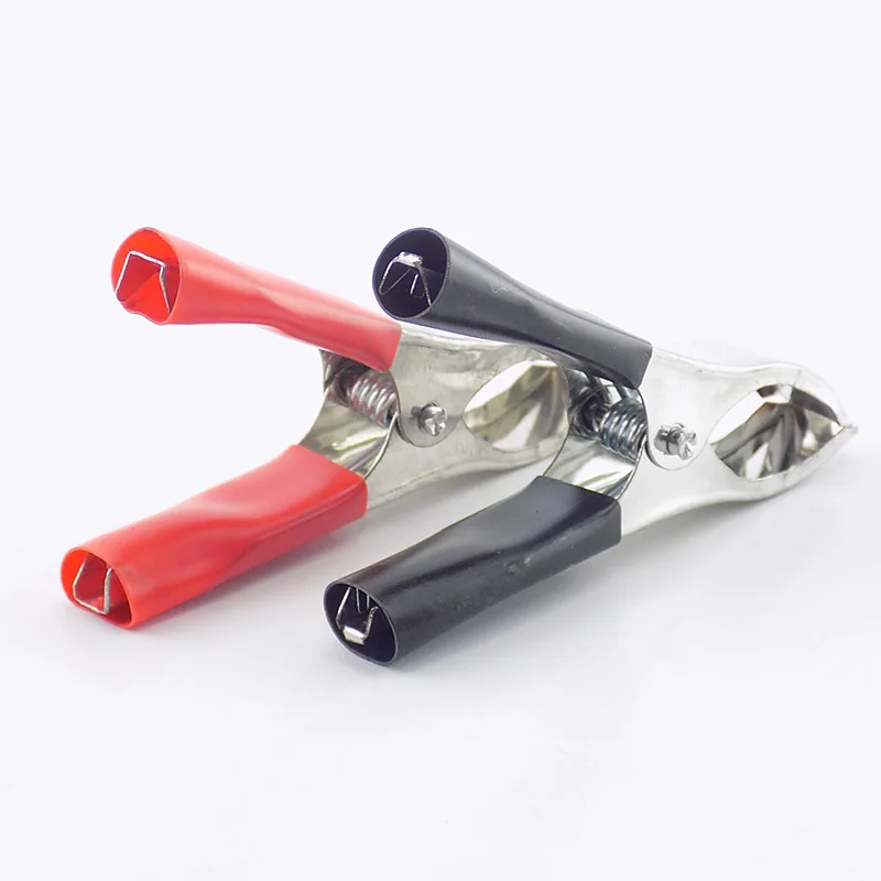 70mm 30A Handle Alligator Clips Crocodile Test Connector Probe Metal Clip Red Black Electrical DIY Tools