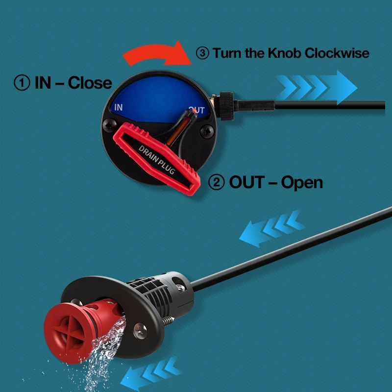 Remote Bilge Drain Plug – Easy Install Console Switch for Bass, Jon, and Aluminum Boats