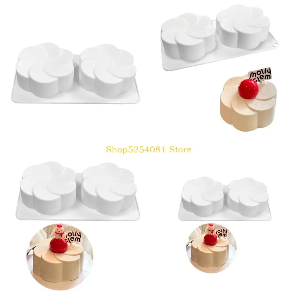 AXYC Silicone Flower Cookie Molds Flexible Flower Silicone Mousse Cake Molds For Easy Demolding And Effective Use