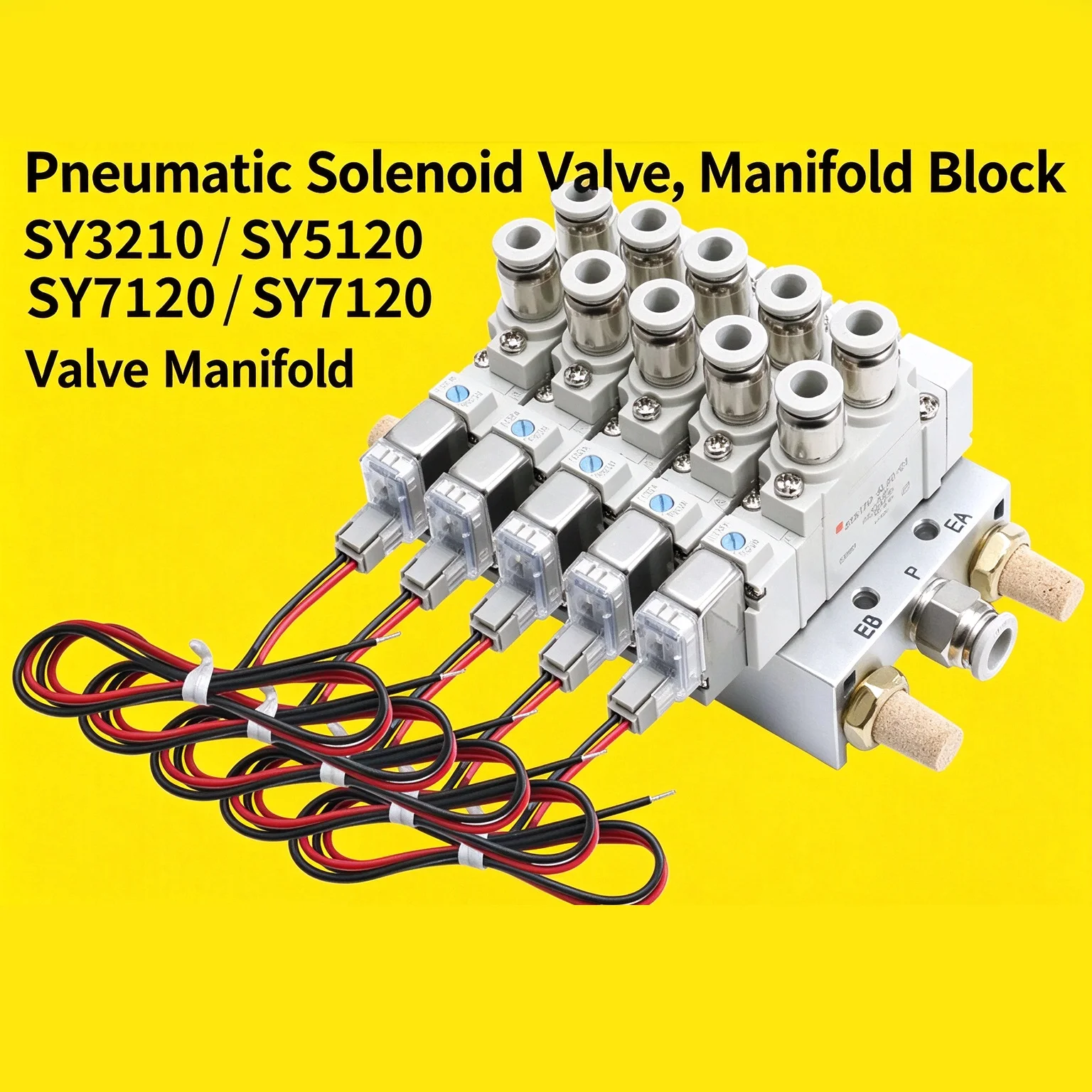SY7120 Multi-Way Solenoid Valve Combination Single Electronically Controlled Manifold 5LZD-01 6LZD-01 for HVAC Systems