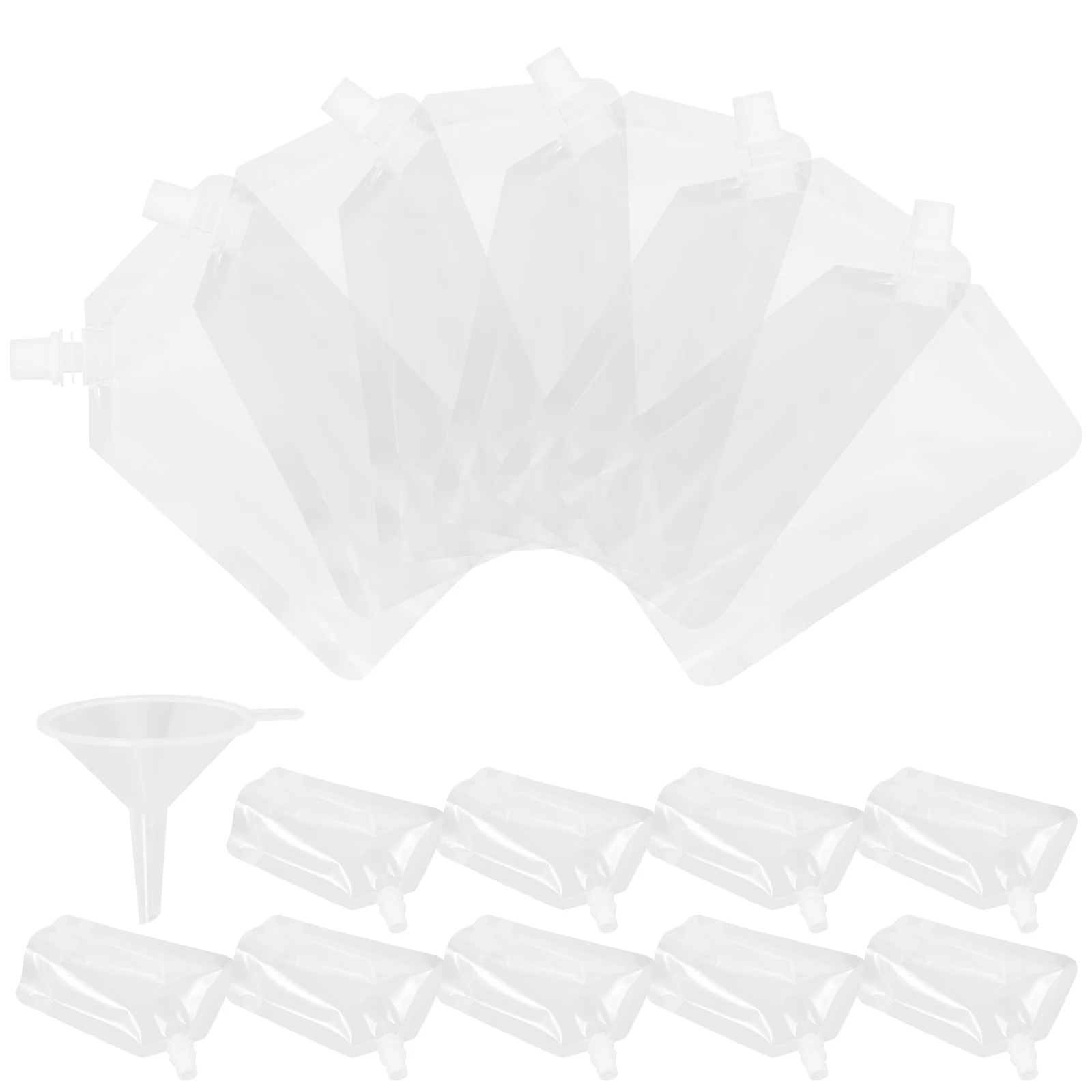 

Drink Bag Travel Juice Squirt Pet Nozzle Liquid Storage Clear Plastic Pouch Flask Reusable Portable Food Grade PE