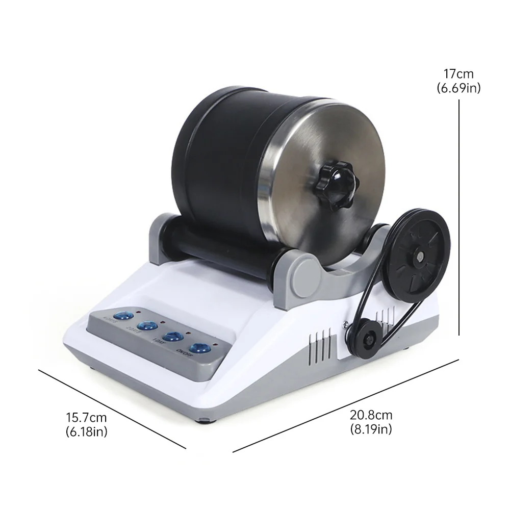 Rock Tumbler Kit DIY Electric Rock Tumbler Toy with Rough Gemstones Polishing Grits Polishing Machine 220V
