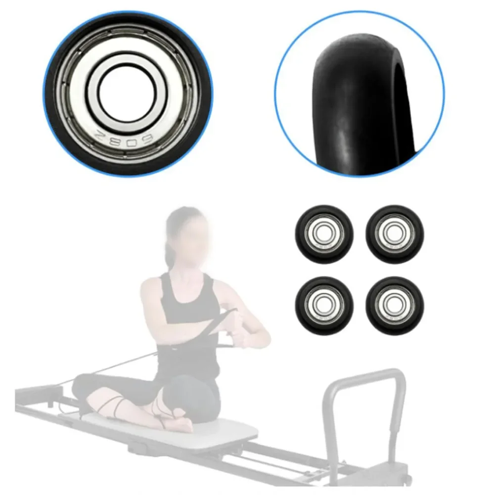 Replacement Pulley Gym Roller Wheels Optimized Wheel Surfacing Steel Core Multi-purpose Roller Wheels Fitness Equipment