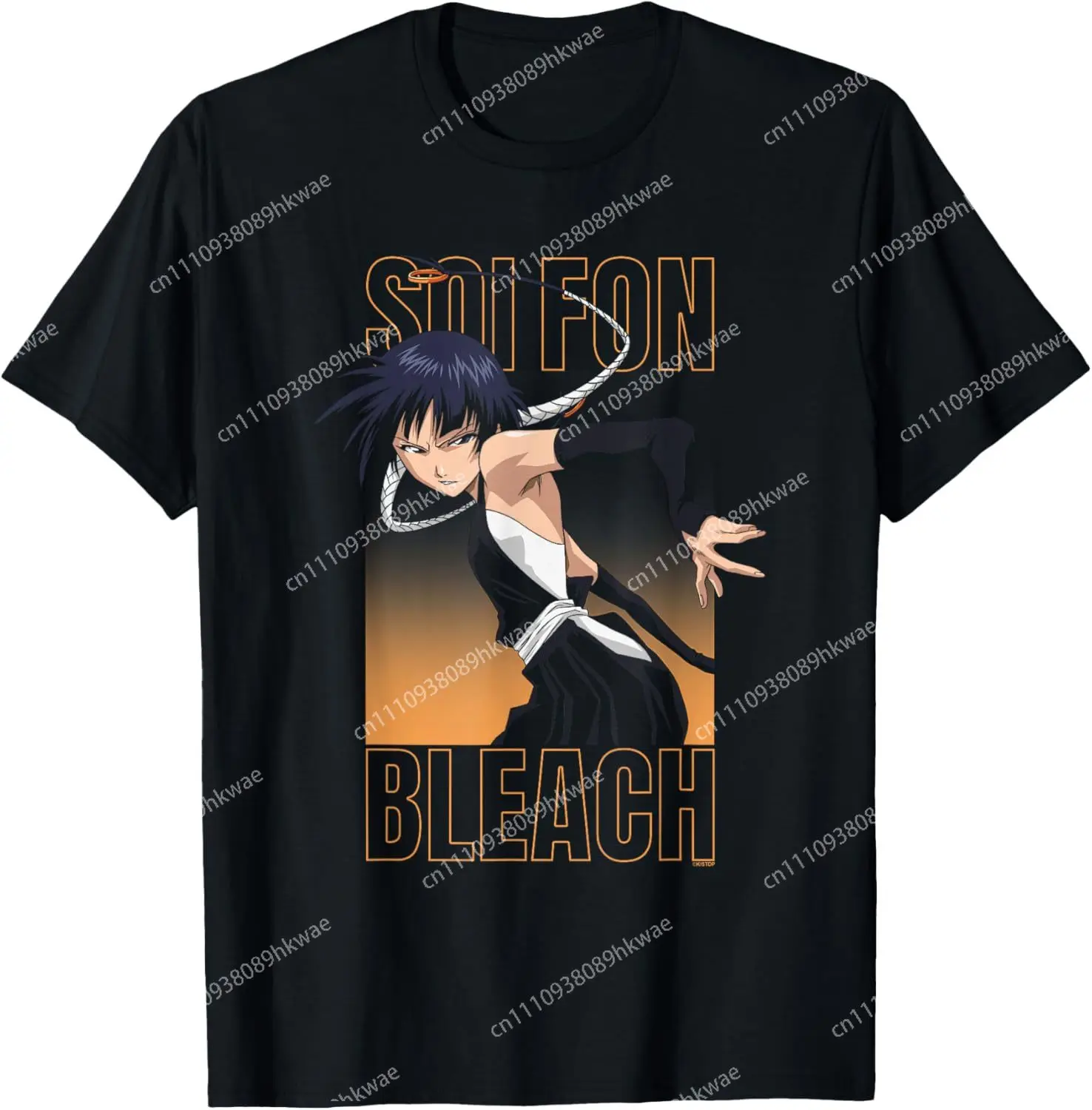 Bleach SOI Fon Character Portrait Shinigami Retro Anime T-Shirt