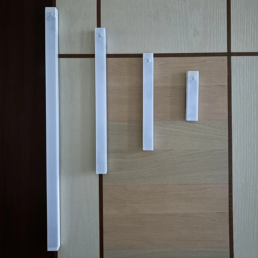 مستشعر حركة LED ضوء ليلي USB قابل لإعادة الشحن أباجورة خزانة محمولة لاسلكية مصباح أنبوبي لدرج خزانة المطبخ