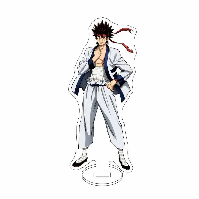 16CM Acrylic Figure Stand Anime Rurouni Kenshin Himura Kenshin Kamiya Kaoru Tomoe Yukishiro SagaraSanosuke Cos Ornaments Gifts - view 6