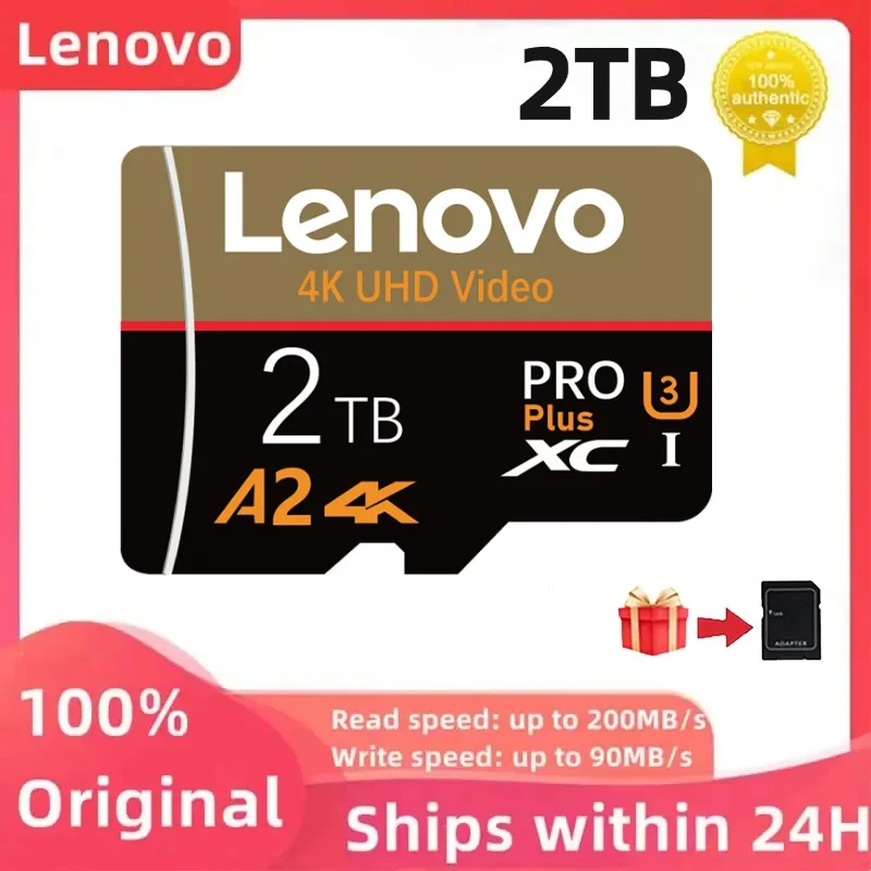 بطاقة ذاكرة Lenovo-Mini SD/TF ، بطاقات صغيرة TF ، كاميرا ، طائرة مسيرة ، مفتاح نيتندو ، 2 ، SSD ، GB ، V60 ، A2 ، هوب GB ،