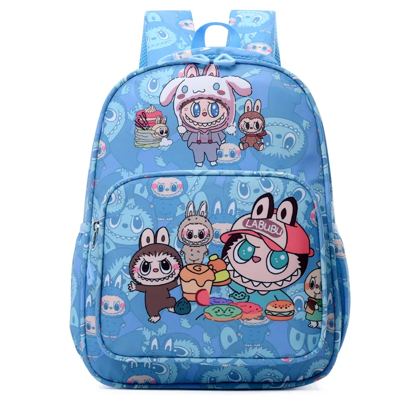 

LABUBU Children's Backbone Protection and Burden Reduction Schoolbag Primary School Girls and Boys Kindergarten Backpack New