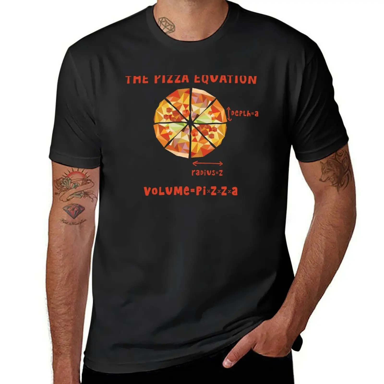 The Pizza Equation Geek Science T-Shirt tees new edition men clothes