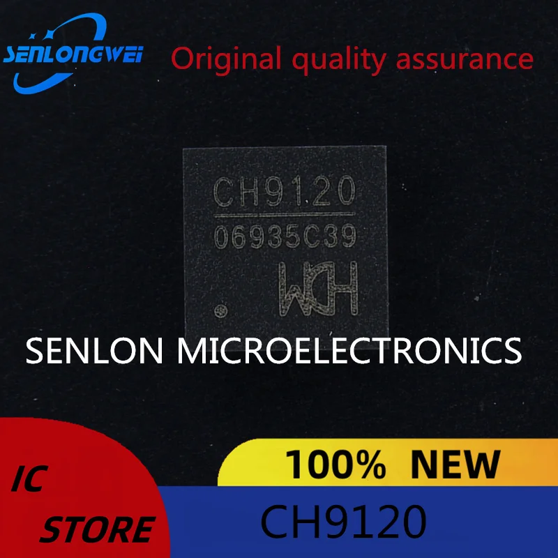 New Original WCH CH9120 patch QFN28 TCP/IP Network serial port Transparent transmission core IC