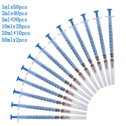 Laboratory Dedicated 1/2/5ml Plastic Disposable Syringe with Needle Individually Packaged Refill Measurement Solution for Pets