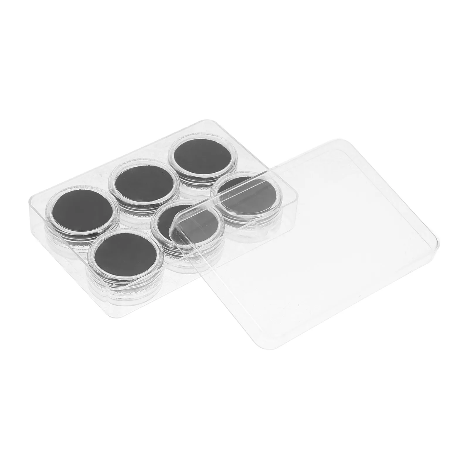 

1Set Clear Ultra-Small Threaded Cap Storage Box Gemstone Display Case High Transparency Jewelry Organizer Acrylic Display Holder