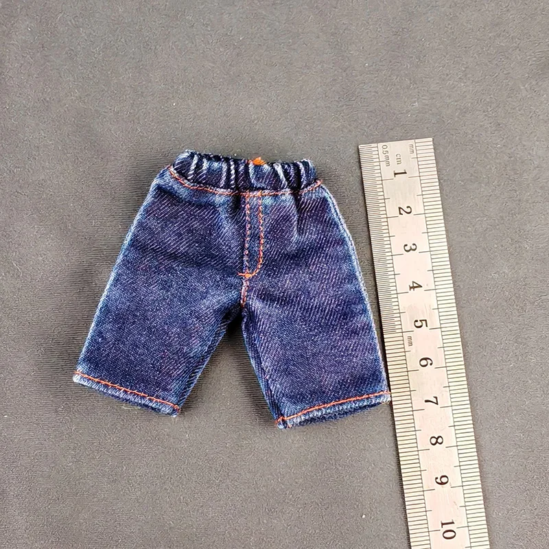 1/12 スケール 6 インチデニムショートパンツ男性人形用 6 インチアクションフィギュアショートパンツ 12 センチメートル BJD 人形衣装ジーンズショートパンツアクションフィギュア用