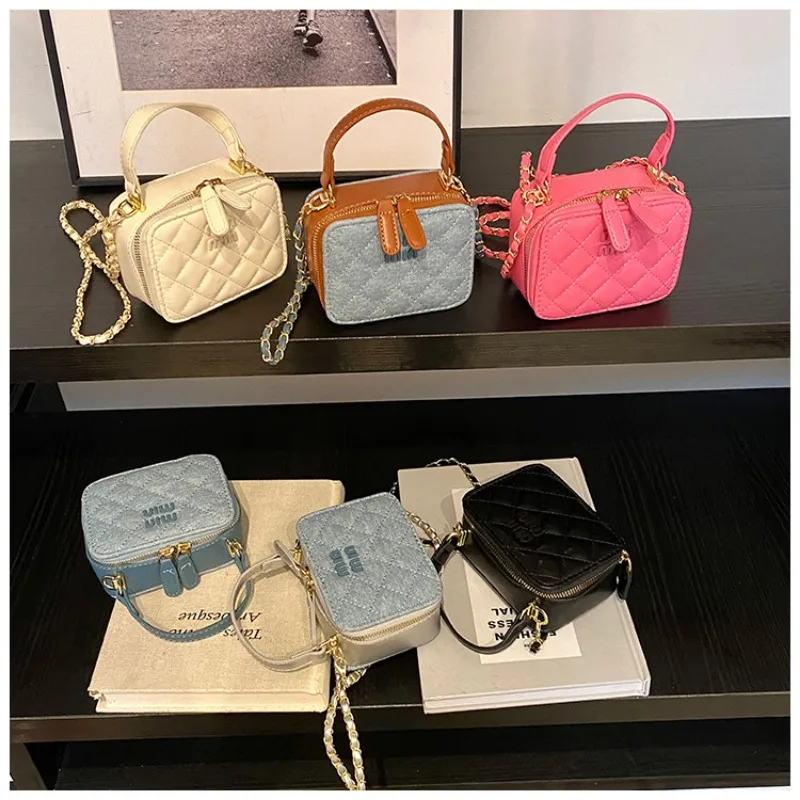 高品質の小香風子供用バッグ、スタイリッシュな女の子用ハンドバッグ、小さな女の子のためのワンショルダーチェーンバッグ