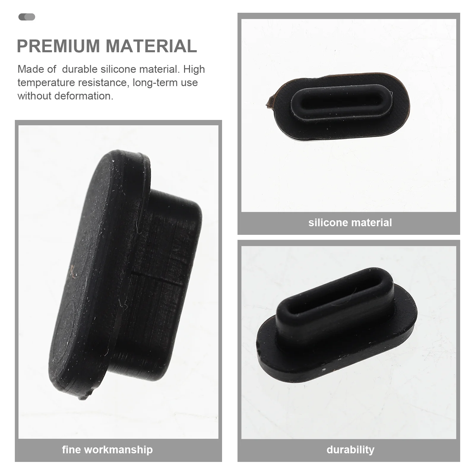 

5Sets Laptop Dust Plug Cover Silicone Port Protector for 16 Inch Anti Dust Plug for Computer Ports