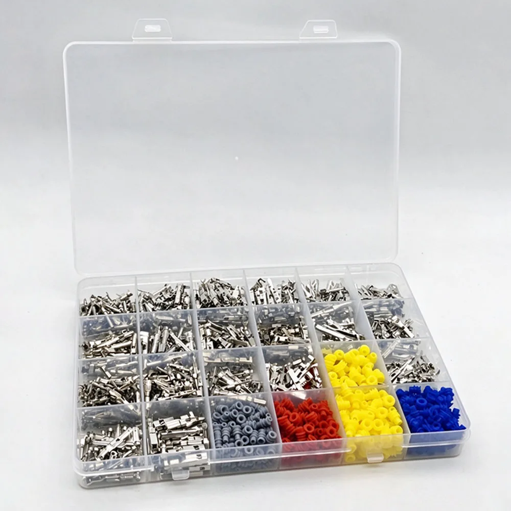 1050Pcs Terminal Pin For Car Connectors Car Electrical Wire Connectors Terminal Pins Male Female Electric Pin Automotive Pin