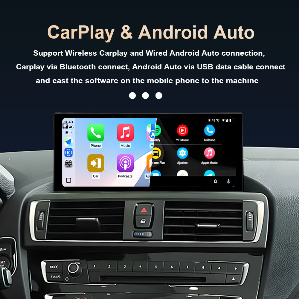 Android 16 for BMW 2 Series F45 F46 2013 - 2019 NBT EVO System DSP Stereo Carplay 4G Wifi GPS Car Radio Video Multimedia Player