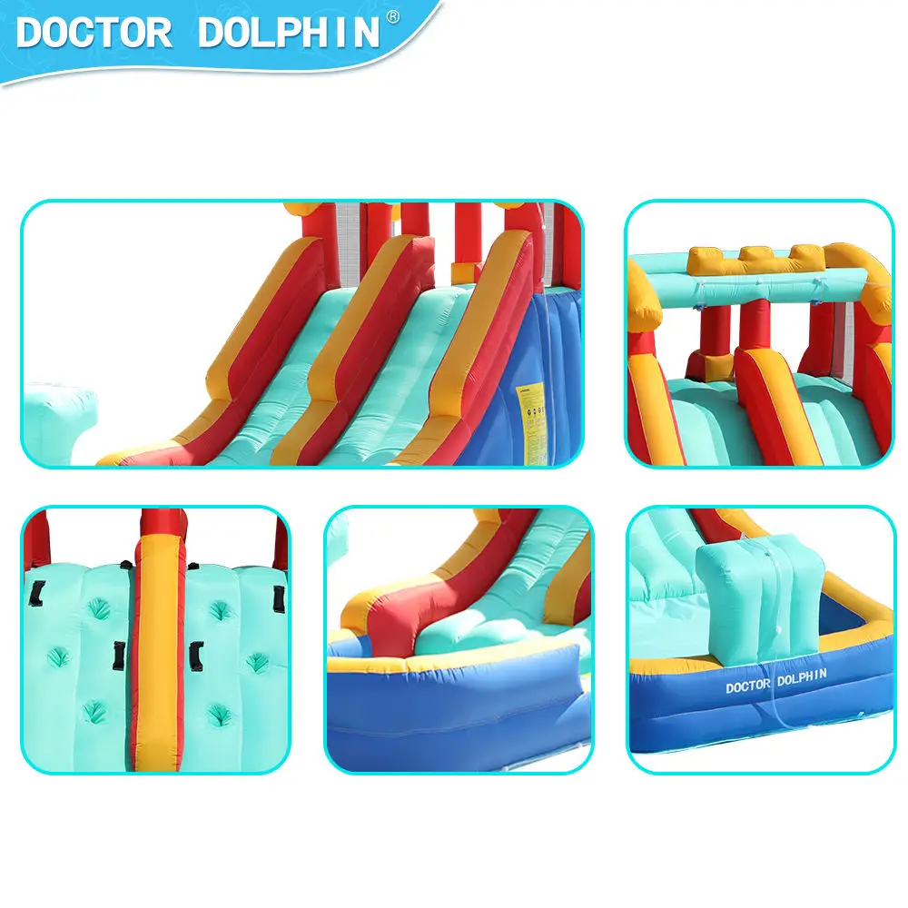 Family kids party games pool slide toys inflatable jumping castle inflatable bouncy castle with water slide