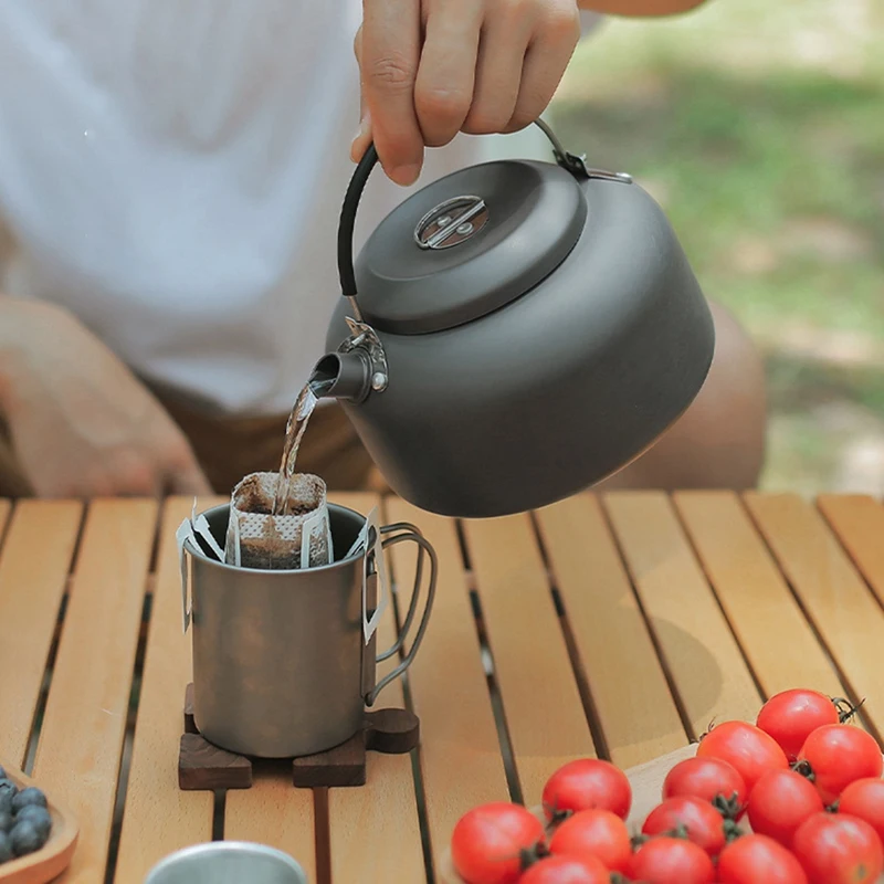 BEAU-1.4L Water Kettle Portable Ultralight Camping Water Kettle Outdoor Coffee Pot Teapot Home Hiking And Picnic