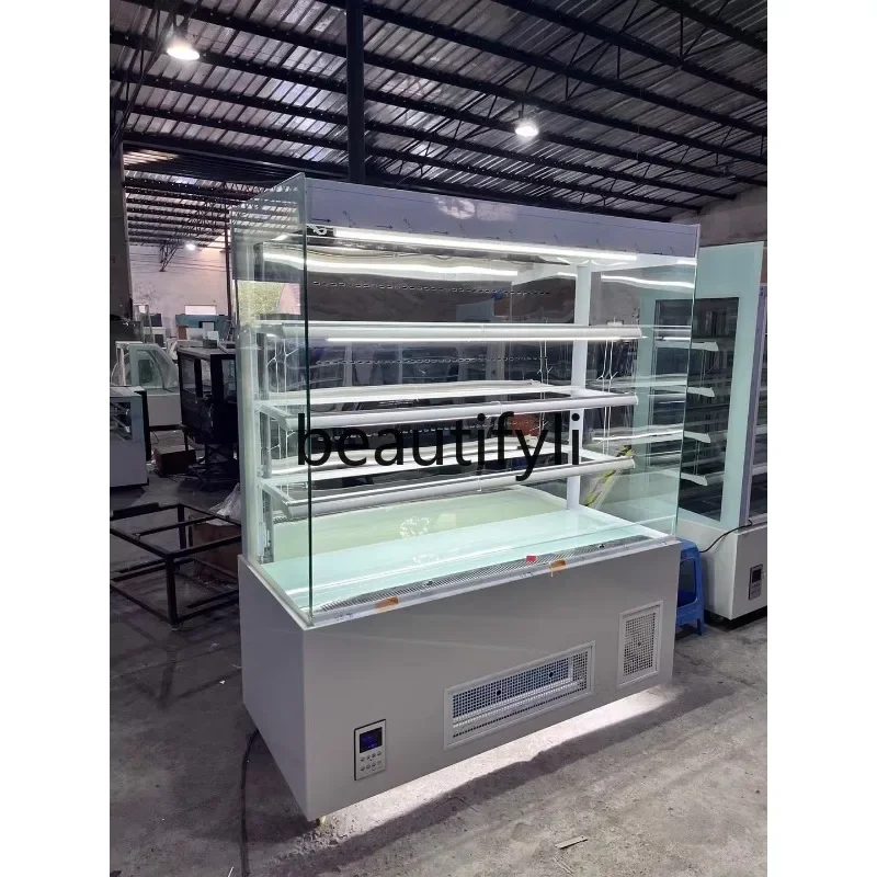 

Vertical Open Sandwich Cabinet Supermarket Dessert Refrigerated Display Cabinet Commercial Air Cooling
