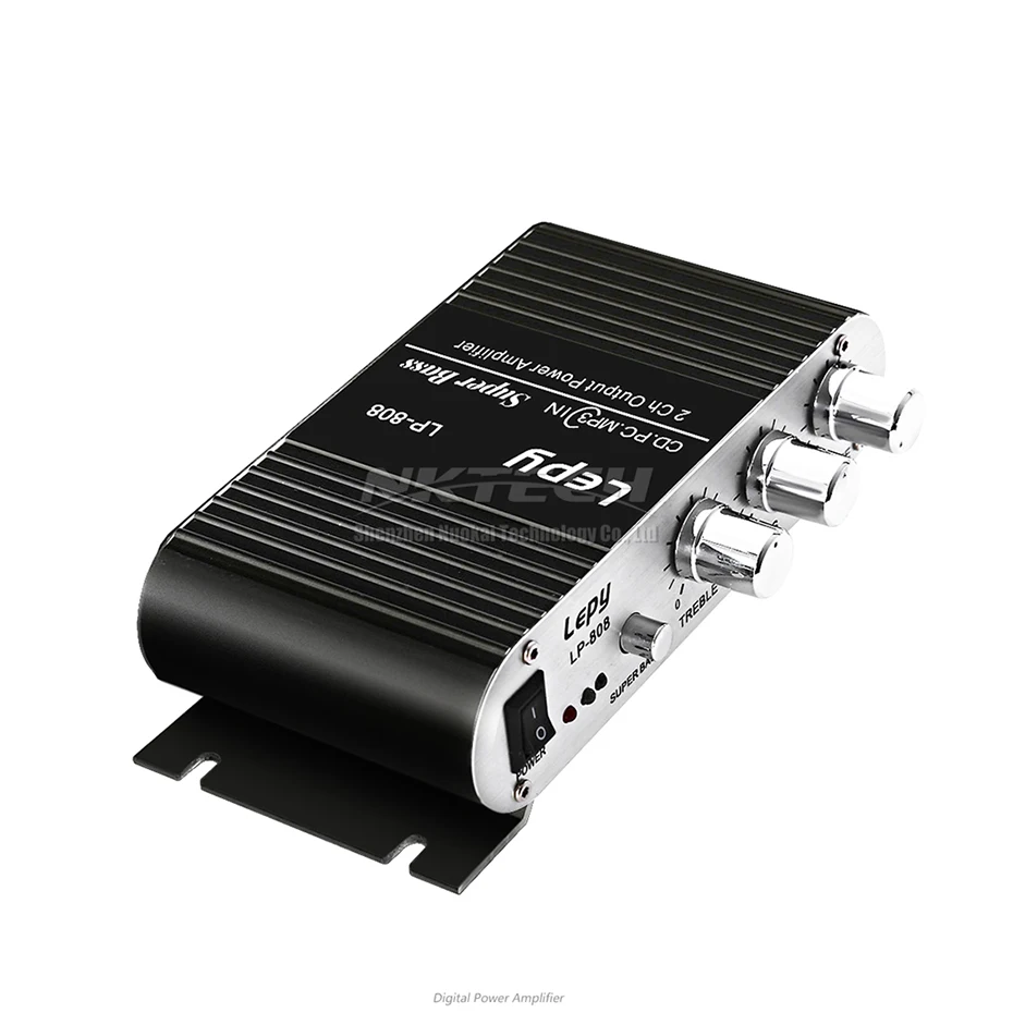 LP-808 Lepy MINI Car Power Amplifier Digital Player Hi-Fi Stereo CD MP3 MP4 PC Speaker Motorcycle Home Super BASS 2-CH Audio AMP