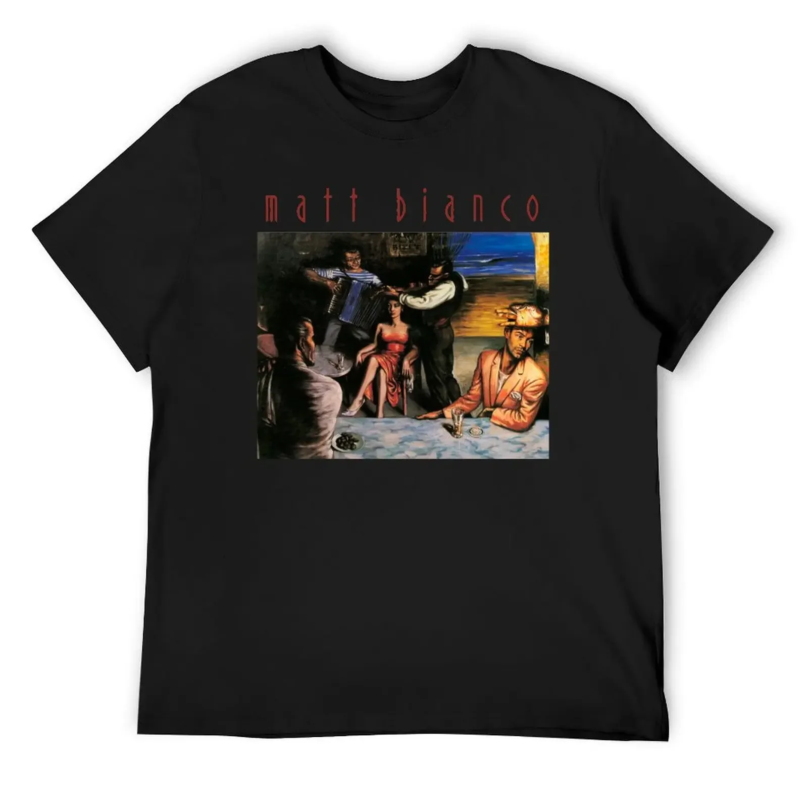 Matt Bianco T-Shirt for a boy cotton graphic tees customs black t shirts for men