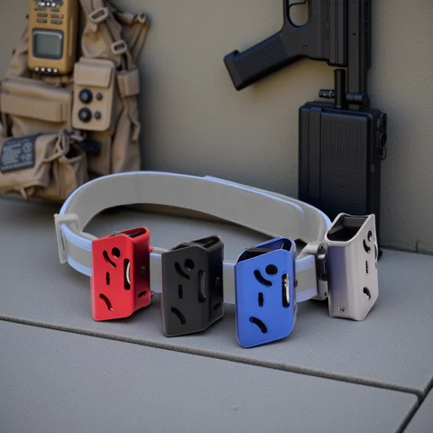 Tactical Airsoft IPSC Aluminum Magazine Pouch Holder Cover Multi-Angle Adjustment For Glock G17 G19 G43X 1911 Pistol Shooting