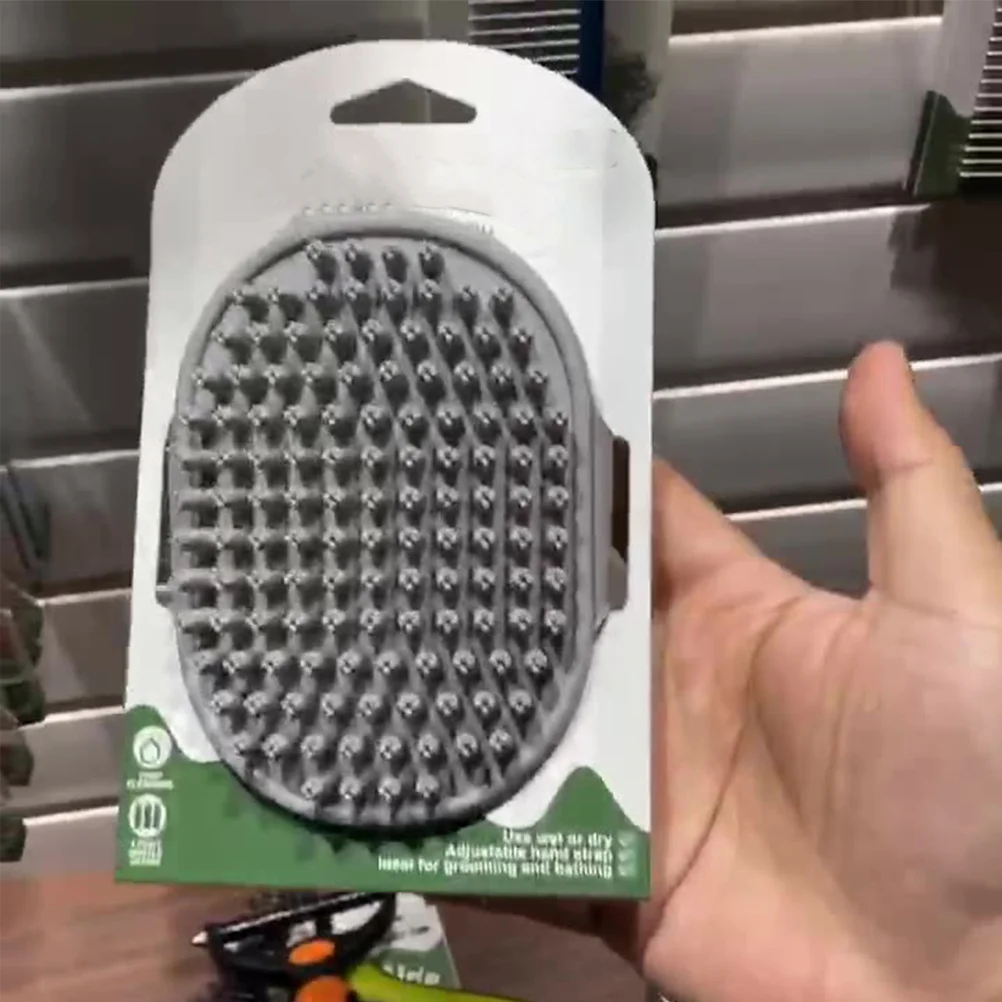 

Pet Grooming Brush Grey Multi-Functional Dog Bathing Brush For Massage Hair Cleaning Dog Cleaning Tool Cat Massage Comb Pet