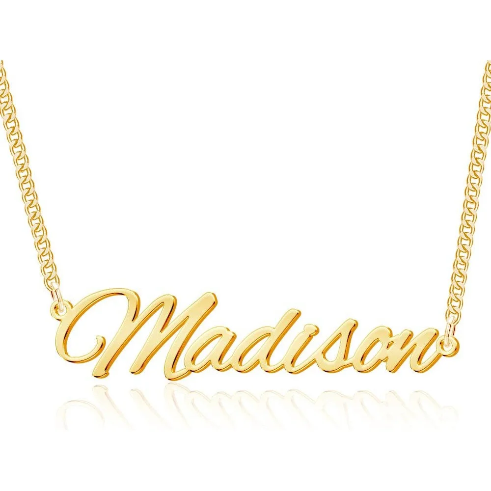 

Custom Name Necklace Personalized 18K Gold Plated Nameplate Customized Jewelry Gift For Women
