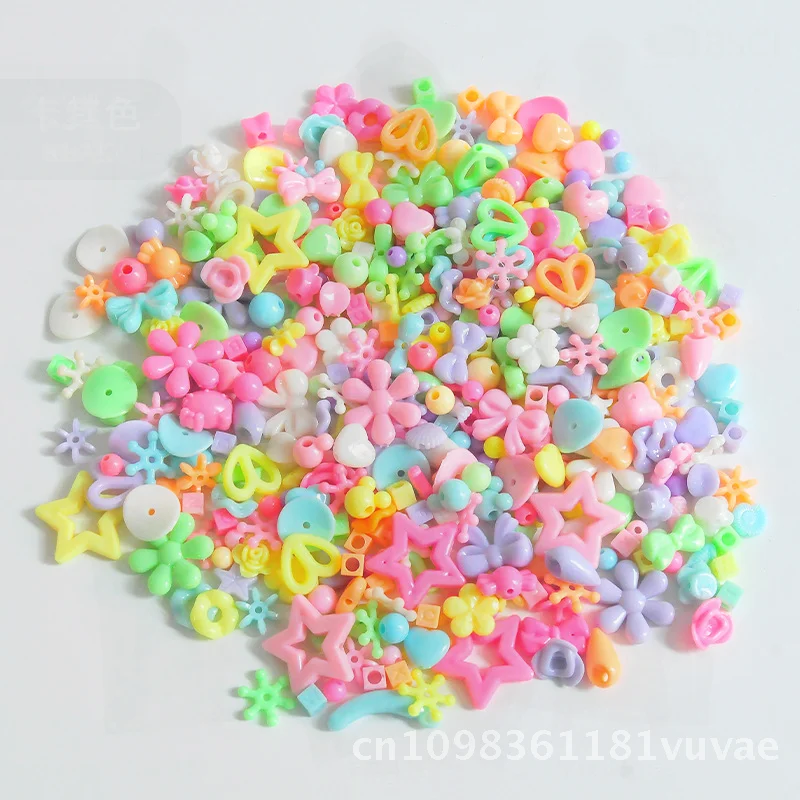 Children's Educational DIY Beading Material Kit for Girls - Colorful Beads Jewelry Making Toy Kit Visual Intelligence