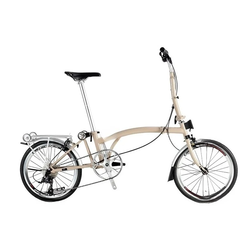 

Folding bicycle, adult ultra-light portable retro bicycle