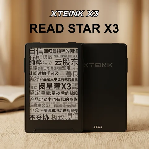 XTEINK X3 E-Book Reader Ink Screen Magnetic Lightweight 3.7 Inches Ultrathin Magnetic Portable E-Book Readers 16GB