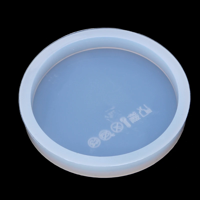 

652F Round Silicone Coaster Molds Silicone Resin Mold Clear Epoxy Molds for Casting with Resin Concrete Cement