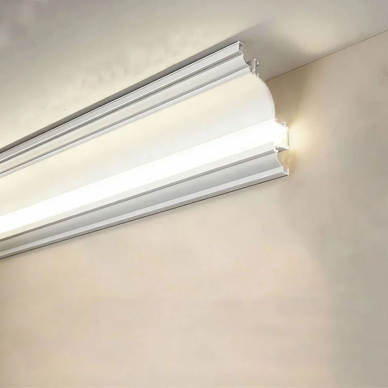 Surface Mounted Aluminum Profiles Led Channel Diffuser Ceiling Top Corner Decoration Line Lamp Bar Home Room Atmosphere Lighting