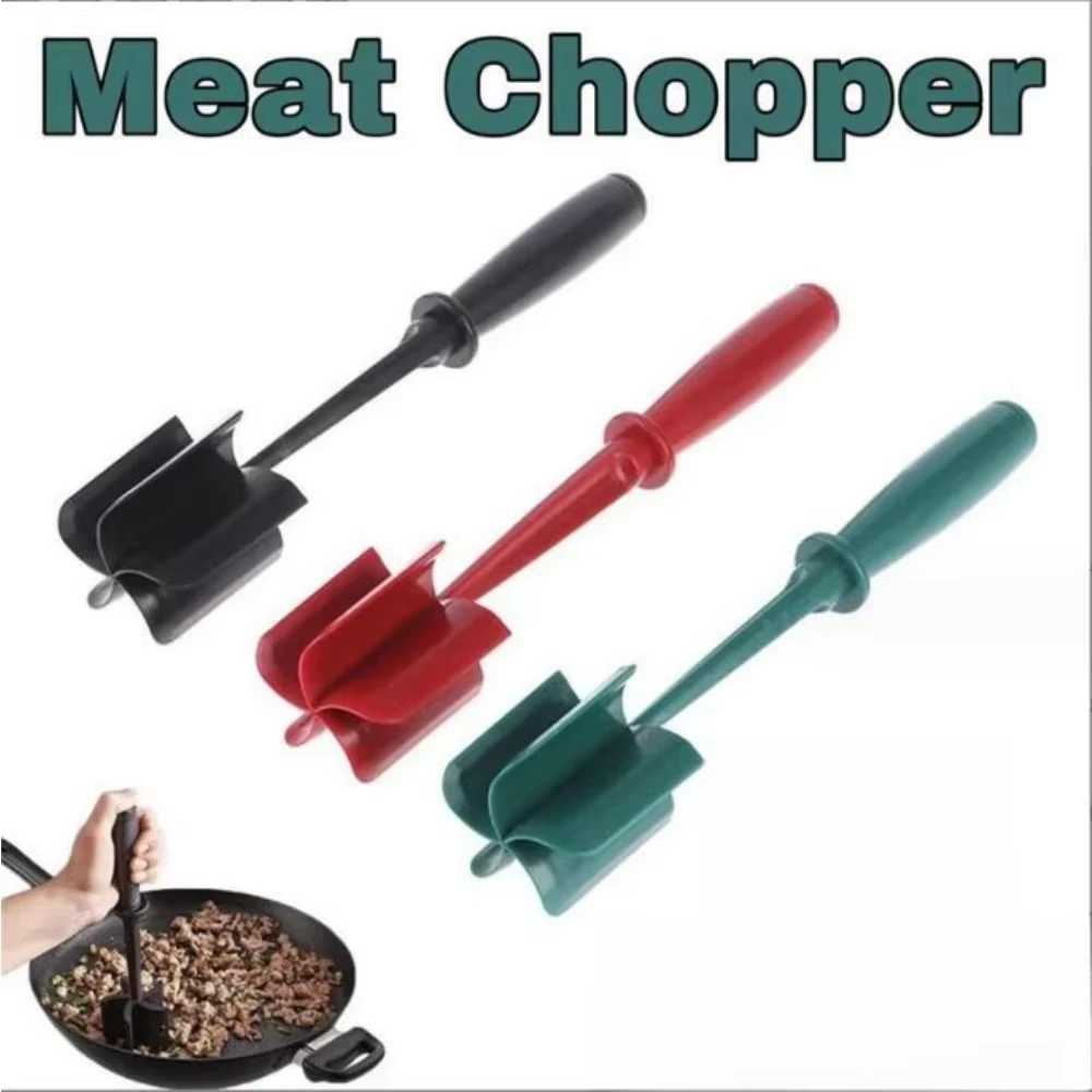 Handheld Meat Mixer Non Stick Heat Resistant Meat Masher for Ground Beef Hamburger Meat Versatile Kitchen Tool for Quick Prep