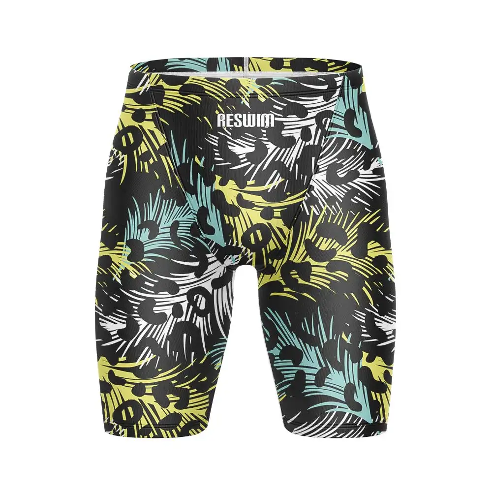 Jammer de natación de verano para niño, traje de baño de entrenamiento atlético de resistencia, bañadores de playa para hombre, traje de baño, mallas, pantalones cortos de surf