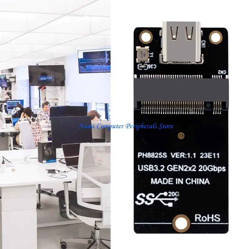 F68C 20Gbps M.2 To Type C Disk Adapter NVME Risers Board For Fast Data Transfer