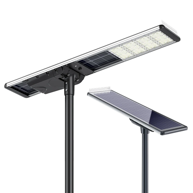 New Outdoor Waterproof IP67 All in One Radar Sensor Led 50W 60W 80W 100W 2000W Solar Panel Street Light With Camera view 4