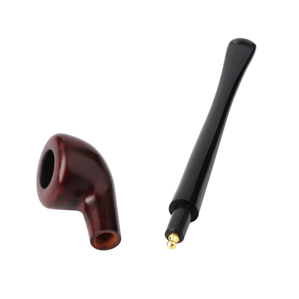 Handmade Briar Wood Small Long Stem, Reading Straight Tobacco Pipe, 3mm Filters, Smoking Accessories, New Bee 10 Tools, aa0120