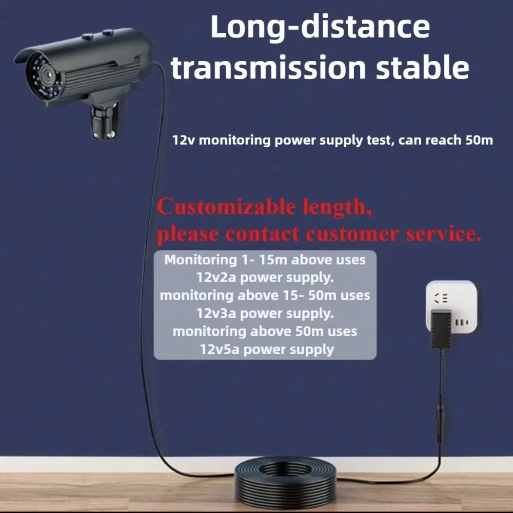 Surveillance camera power extension cable DC5521 2m Security Protection Video Surveillance CCTV Accessories