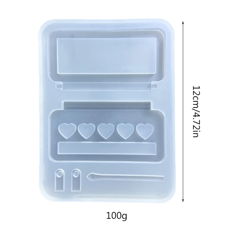 Resin Shaker Molds Silicone Resin Casting Molds Epoxy Quicksand Molds for DIY Pendant Charms Jewelry Making Accessories