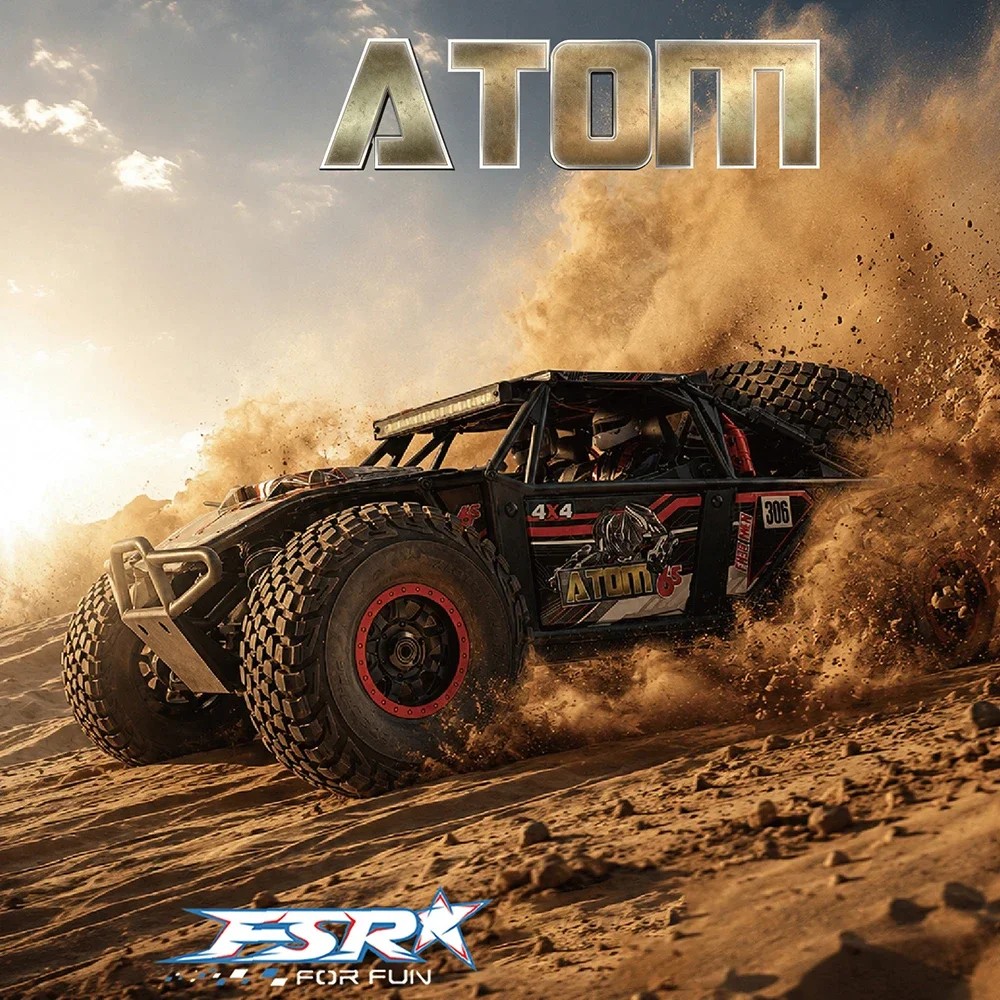 FSR ATOM 6S Brushless 4WD RC Desert Truck 1/8 Scale Electric Off-Road Short Course Truck for 14+ Adults