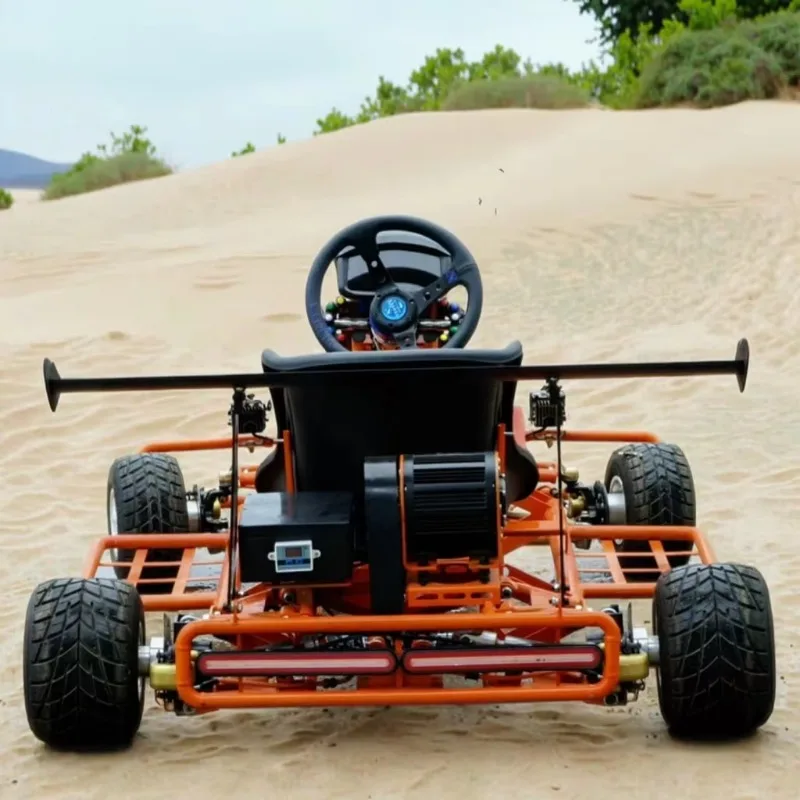 أداء سباق كارت الانجراف الكهربائي للطرق الوعرة في الهواء الطلق 120 كم/ساعة أقصى قدرة تحميل 200 كجم للبالغين #6