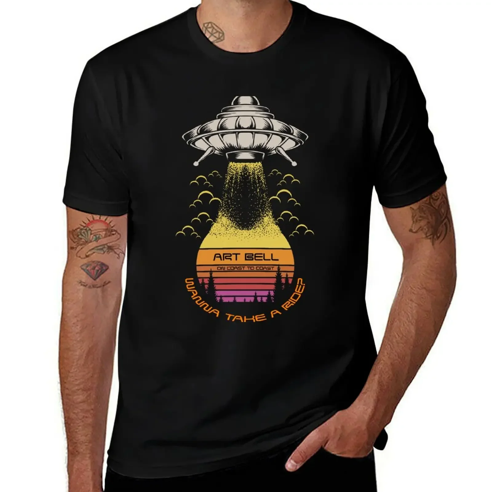 Art Bell: Wanna Take A Ride? T-Shirt sublime shirts graphic designer t shirt men