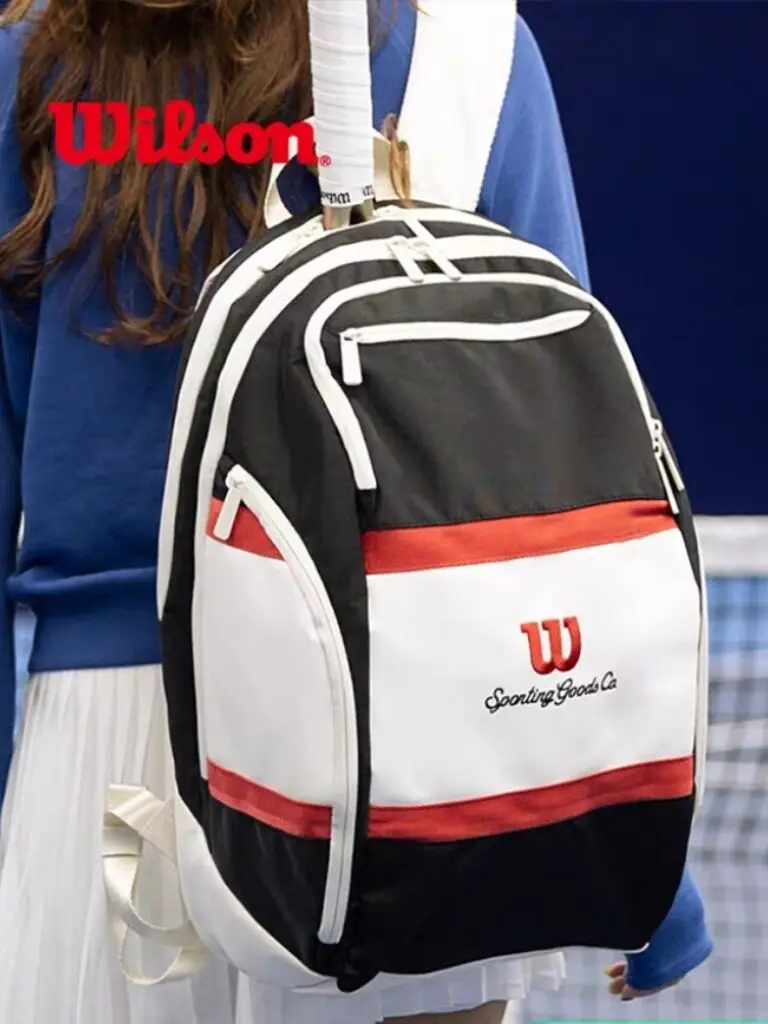 

НОВЫЙ Рюкзак WILSON для тенниса и бадминтона 2025 года, дизайнерский рюкзак COURAGE COLLECTION, модная спортивная сумка большой вместительности