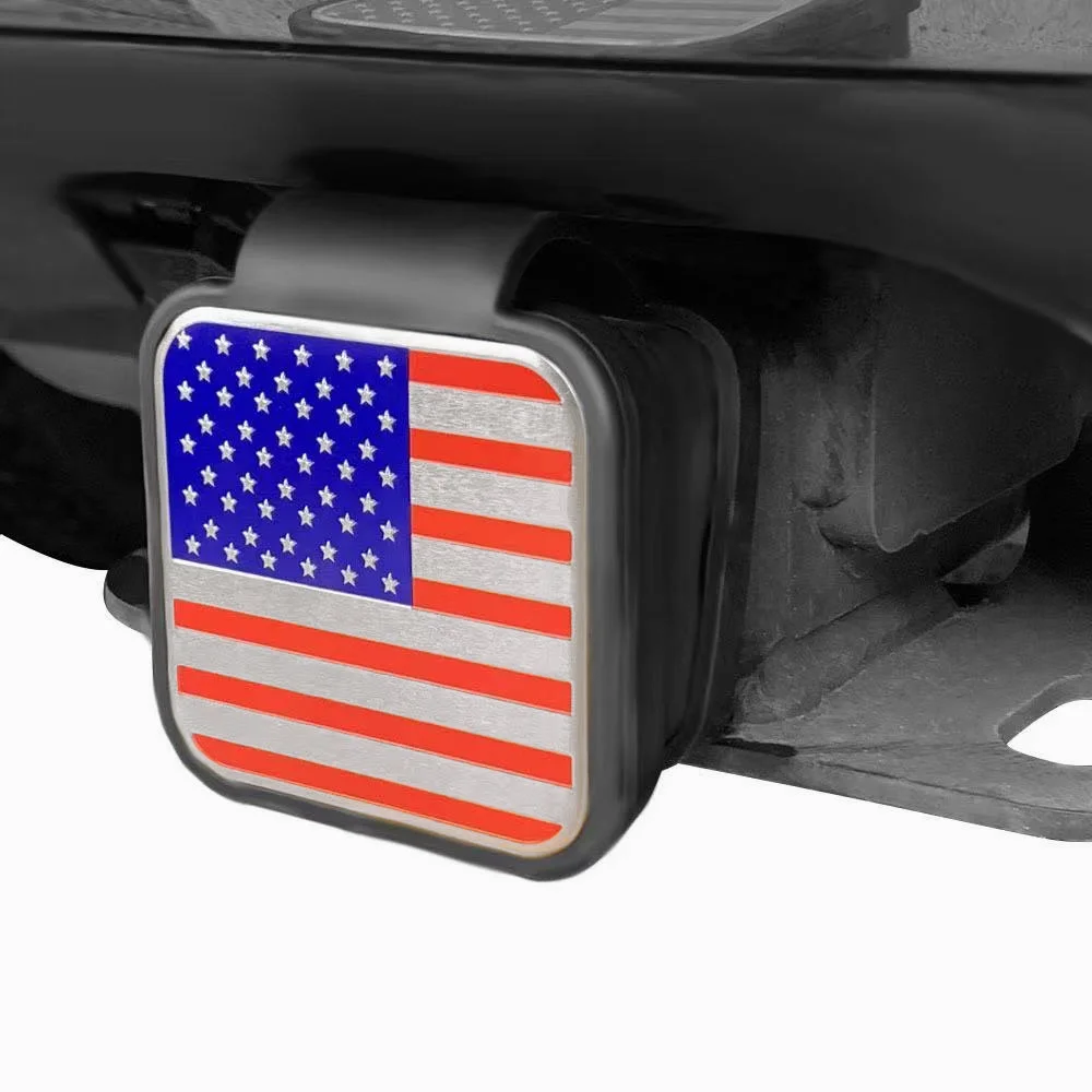 Trailer Hitch Receiver Cover Plug Waterproof Tube Cap Protector Dustproof Trailer Hitch Cover 2 Inch Receiver Auto Square Plug